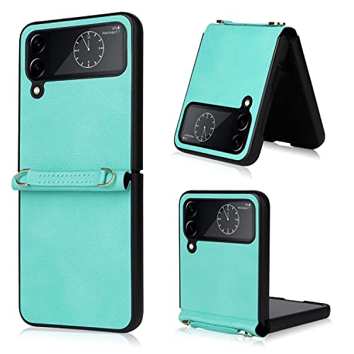 Coque arrière rigide Samsung Galaxy Z Flip4 5G coque transparente colorée menthe