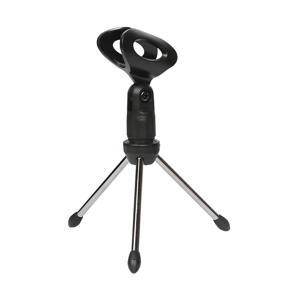 Trépied de microphone pliable réglable pour stabiliser votre micro de table