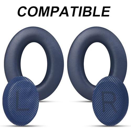 Premium Replacement Ear Pads for Bose QC35 & QC35ii Headphones Made by GEVO- Comfortable Adaptive Memory Foam and Extra Durable - Fits QuietComfort 35 & 35ii / SoundLink 1&2 AE (Midnight Blue) by GEVO - Used condition - Image 2