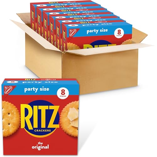 Image of RITZ Original Crackers, Snacks for Kids and Adults, Bulk Lunch Snacks, Party Size, 6-27.4 oz Boxes