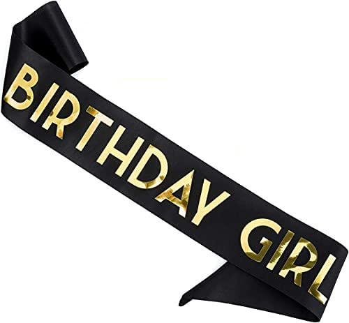 SYGA Party Sash Favor Decoration Party Accessories - Birthday Black (B0993QP98F) Amazon Price History, Amazon Price Tracker