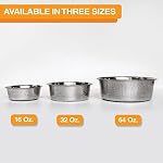 Neater Pet Brands Hammered Decorative Designer Bowls - Luxury Style Premium Dog and Cat Dishes (Large, Stainless) - Image 5