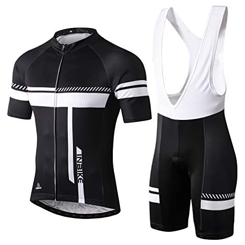 INBIKE Cycling Jerseys for Men Shorts Cycle Bib Short Mens Bike Mountain Clothing Shorts Biking Gel Padded T Shirt Suits (M) Cover