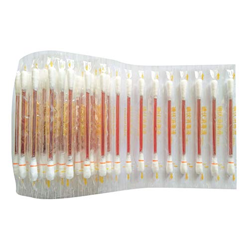 N/ A 50pcs Disposable Cotton Stick First Aid Medical Iodine Disinfected Swab (50pcs)