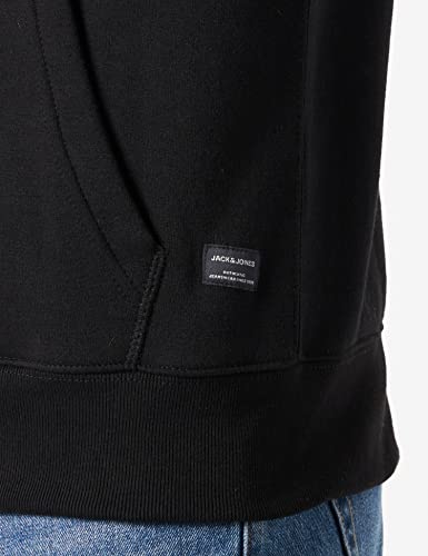 Jack & Jones Mens Hooded Sweatshirt Hoodie JJESOFT Basic Zip Sweater Pullover Jumper with Zipper, Couleurs:Noir, Taille Chandail:M - Image 6