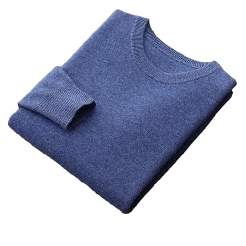 Mens Pullover Sweater Long Sleeve Crew Neck Casual Loose Comfortable Knit Sweaters