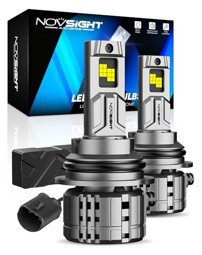 Image of NOVSIGHT 9004 LED Bulbs 88000LM, 900% Ultra Bright Fog Bulbs, Pack of 2