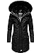 Produktbild Navahoo Damen Wintermantel Winterparka mit Abnehmbarer Kunstfellkapze Tiniis Black Gr. M