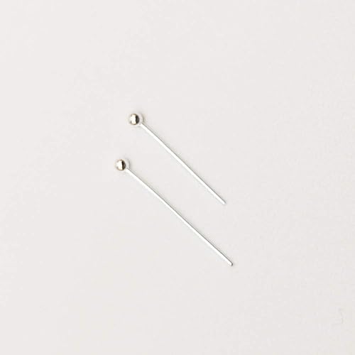 Miniatura 4 de Chenkou Craft 700 pines de cabeza de bola de latón de tamaño mixto surtidos para fabricación de joyas (plata, mezcla)