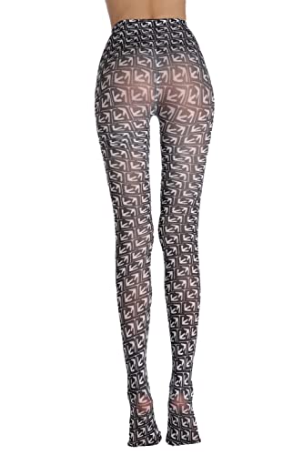 Image of Sahabowi Women Tights, Opaque High Waist Pantyhose, Vintage Control Top Stockings