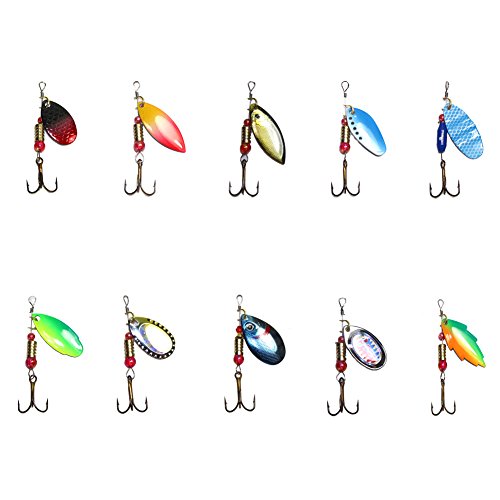 Cucchiaini da Pesca Esche Artificiali Spinning per...