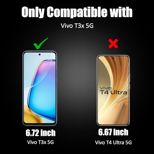 Image of AIBEX Tempered Glass for Oppo A3 Pro 5G / Y58 5G / Y38 5G / T3X / T4X / IQOO Z9X / VIVO Y29 5G / REALME 14X / Y39 5G /Y19S| Water Resistant | Edge-to-Edge Full Screen Protector | Bubble-Free Installation
