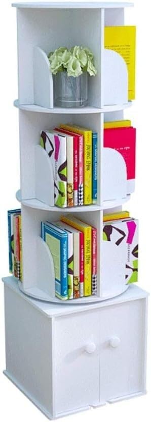 Étagère rotative compacte : la bibliothèque simple contre le désordre des petits bureaux