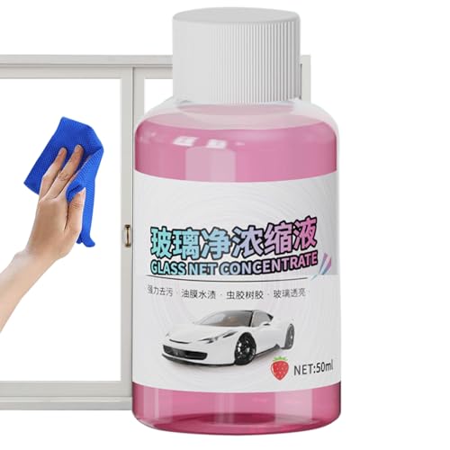 laxreheye Panel para limpieza de cristales – 120 ml antivaho para coche – Cepillo para quitar película de ventanas, mantenimiento y restauración de ventanas, espejos, conducción lluvia