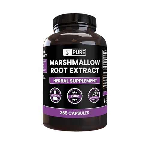 Pure Original Ingredients Marshmallow Root (365 Capsules) No Magnesium Or Rice Fillers Always Pure Lab Verified