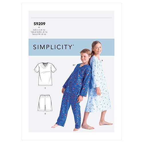 Patron Simplicity SS9209A haut pull-over col V tailles 34-44