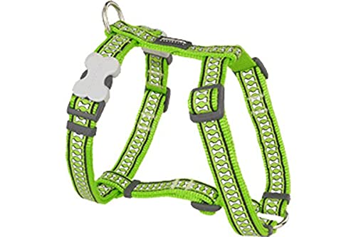 Red Dingo Reflective Lime XLarge Dog Harness (chest: 71 - 113 cm)