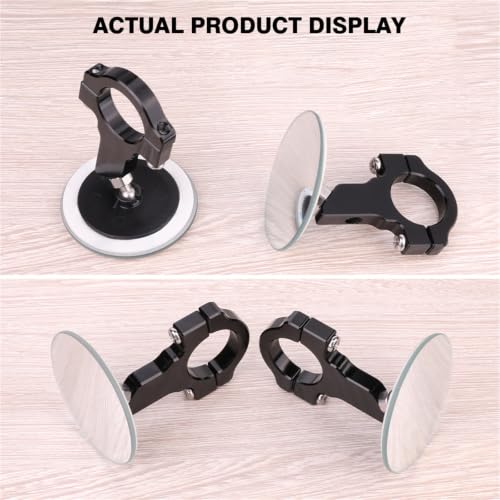 Espejo retrovisor de motocicleta universal convexo para manillar de 22mm 4