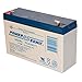 Power-Sonic Rechargeable Sealed Lead Acid Battery PS-6100 6V 12.0 AH @ 20-hr. 6V 11.5 AH @ 10-hr.