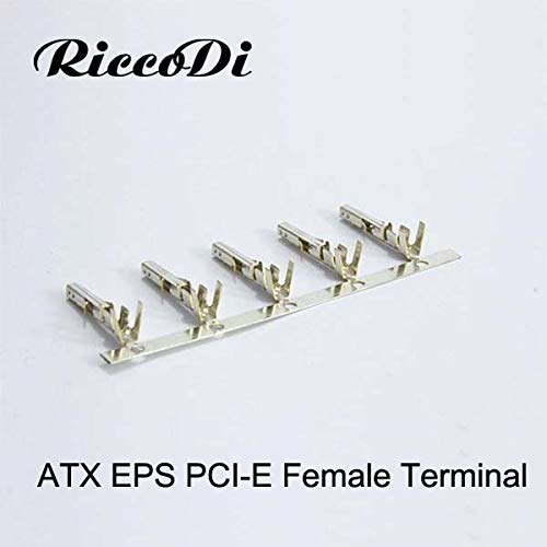 Davitu small order 100pcs best price good quality Male ATX PCIE EPS CPU terminal gold plated 5557 terminal - (Color: Male terminal, Package: 500PCS)