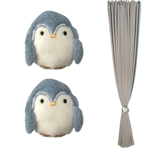 Alzapaños para cortinas | Bonitos soportes para cortinas de muñeca de felpa de dibujos animados, ganchos creativos para cortinas de ventana, anillos de clip de cortinas, alzapaños y sujeción para