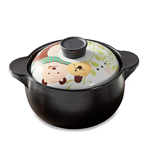 Olla de cerámica para cocinar Cazuela Cubierta de Hierro Fundido esmaltado Sartén de Hierro Fundido esmaltado (C)