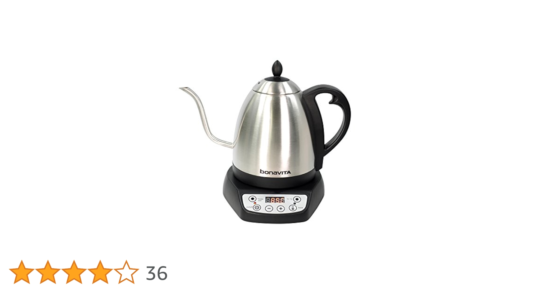 Bonavita ステンレススチール 電気ケトル ヨドバシ.com - bonaVITA ボナヴィータ グースネック電気湯沸