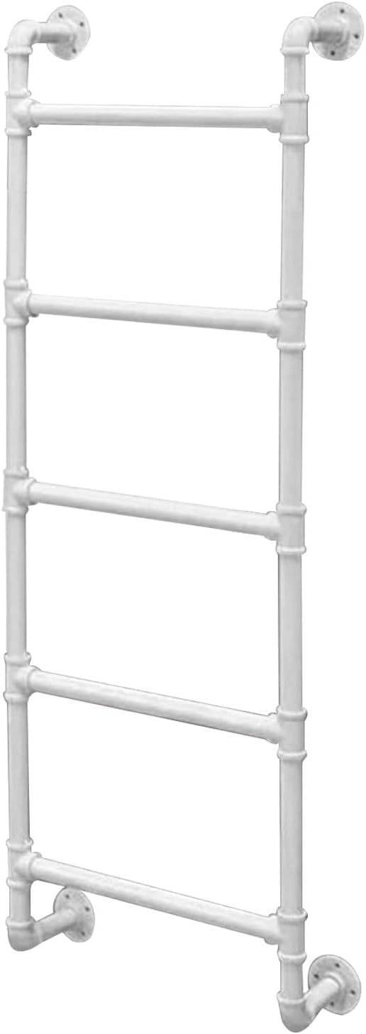 3.3-9.8ft Wall Mounted Step Ladder for Loft Attic Garage, Basement Ladder, Household Ladder for Your Kitchen, Pantry, Closets, Office, Window Well Egress Ladder for Entrance(100cm/