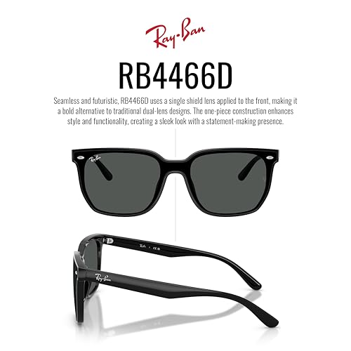 Ray-Ban RB4466D Sunglasses, Black/Dark Grey, 47 mm - image 4