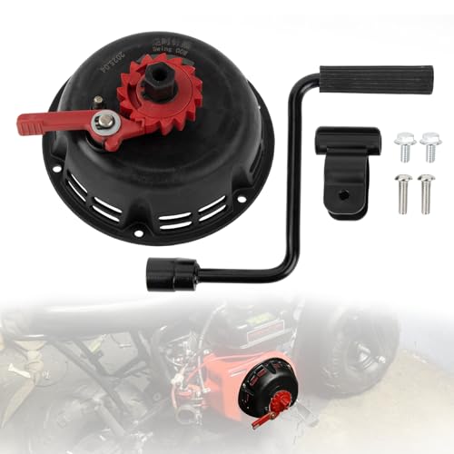 PSLER Hand Crank Starter - Easy Quick Fast Pull Start Recoil Starter Assembly, Fits for 212 Predator 212CC CT200U 200CC B200R Mini Bike Go Kart