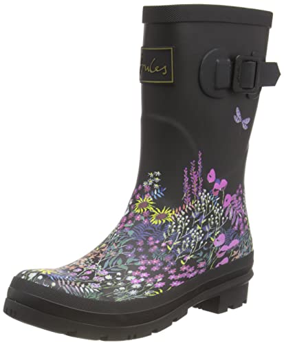 Joules Molly Welly Black Ditsy 10 B (M)