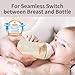 Pigeon PPSU Nursing Baby Bottle Wide Neck, Anti-Colic, Streamlined Body, Natural Feel, Easy to Clean, 5 Oz (Pack of 2), Includes 2pcs SS Nipples (0m+)
