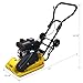 2.5HP Plate Compactor Gas 79.7cc 8200N Force Construction Concrete Tamper Machine Power Paver 19.3 x 12.6