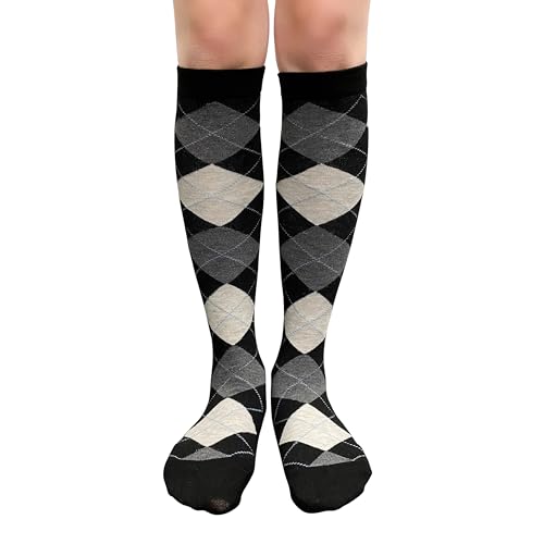 Argyle Fashion Women/Ladies Colorful Knee High Socks2
