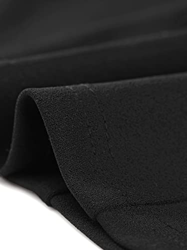 Image of Allegra K Women's Office Work Skirts Belted Waist Midi A-Line Pleated Skirt