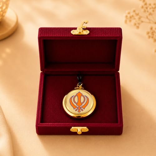Image of DIVINITI 24K Gold Plated Double-Sided Religious Pendant with Premium Gift Box, Spiritual Locket for Men & Women, Devotional Jewellery for Gifting & Everyday Wear