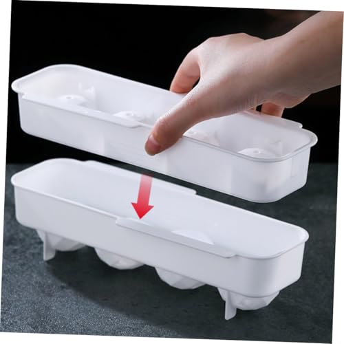 Molde plástico para hielo esférico OSALADI 2 piezas miniatura 6