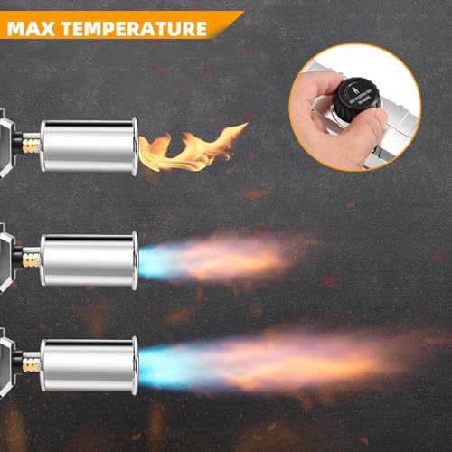 Image of Powerful Propane Torch Gun, Flamethrower With Adjustable Flame, Blow Torch for Campfire, Fire Pit Starter, Fun Gift (Propane Tank Not Included)