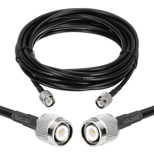 Câble coaxial RG58 TNC mâle de 4,6 m 50 Ohm MECCANIXITY pour radio CB et antenne