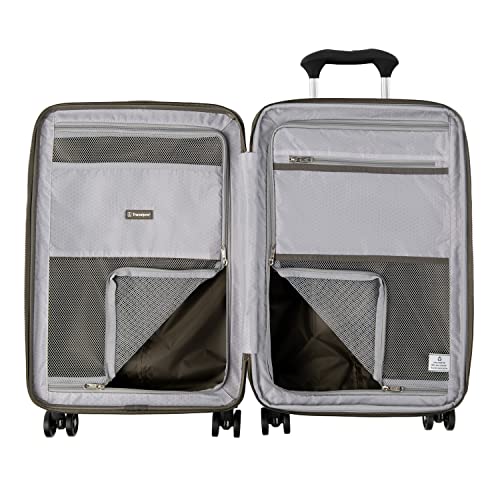 Image of Travelpro Maxlite Air Hardside Expandable Carry on Luggage, 8 Spinner Wheels, Lightweight Hard Shell Polycarbonate Suitcase, Slate Green, Carry On 20-Inch