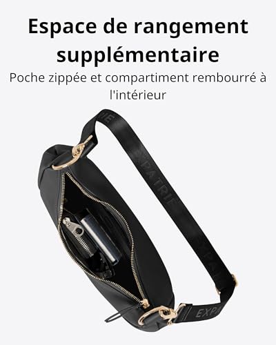 Half Moon Bag Sac Banane Cuir Végétalien Expatrié Lea Small