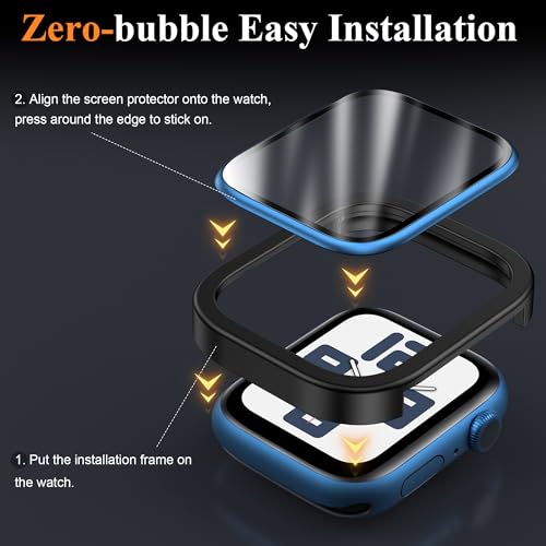 Image of Mr.Shield (2 Pack) Screen Protector for Apple Watch Series 9 8 7 45mm