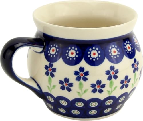 Taza de Cerámica Polaca 16 oz con Diseño Floral miniatura 1