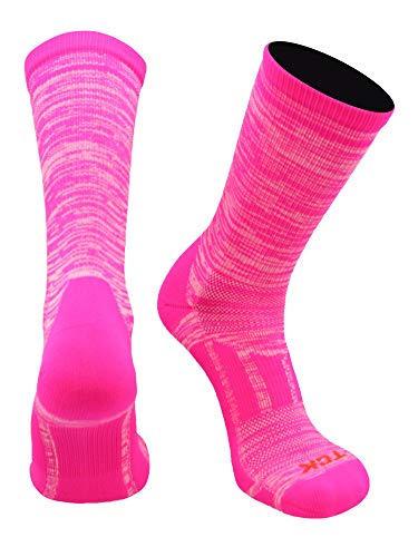 TCK Sports Heathered Crew Socks