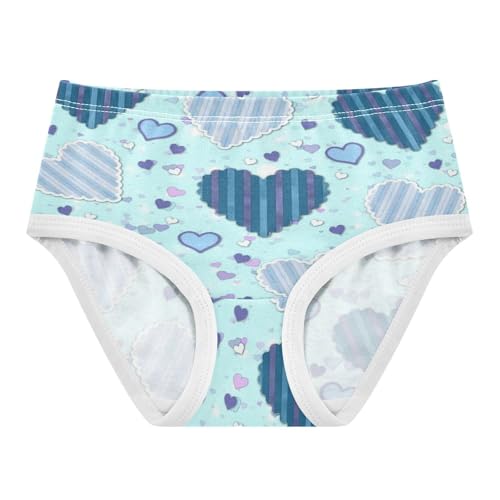 Girls' Underpants Kids Cotton Underwear Panties Briefs For Girl Age 2-8 Years Cute Heart Shaped Pattern