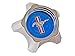 C7ZZ-1130-A Scott Drake Styled Steel Hub Cap (Blue, Original Design)
