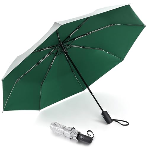 Image of G4Free UPF 50+ UV Protection Large Travel Umbrella 46 Inch Auto Open Close Windproof Sun Blocking Umbrella