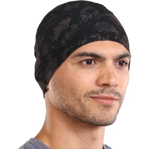 Tough Headwear Sweat Wicking Helmet Liner/Cooling Skull Cap for Men - Helmet & Hard Hat Liner Accessory - UPF 50 Sun Protection