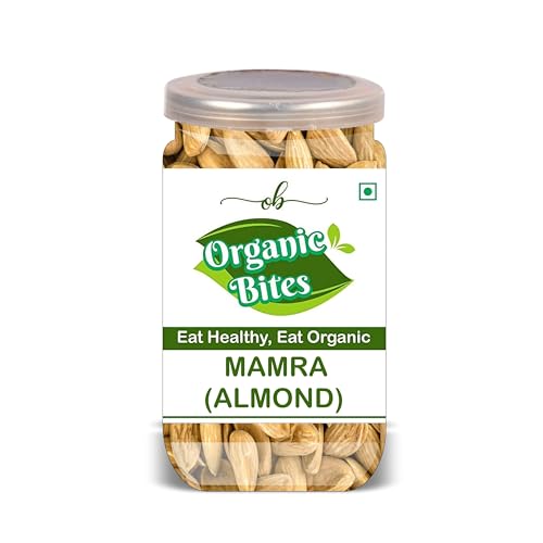 ORGANIC BITES Mamra (Almond) 300 Gram Airtight Container image 3
