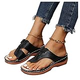 ✅【MATERIALE INTERNO】 ---- Sandali ortopedici open toe da donna con fodera in fibra di plantare imbottita morbida ultrasottile traspirante, morbidi e traspiranti, rendono i tuoi piedi comodi. Anche se indossi questi sandali estivi per molto tempo, non sentirai i piedi soffocanti.